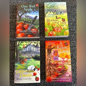 EUC ‘ORCHARD MYSTERY’ SERIES by SHEILA CONNOLLY BOOKS (1-4)